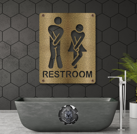 Funny Unisex Bathroom Sign