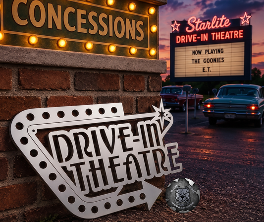 Retro Drive-In Theatre Sign