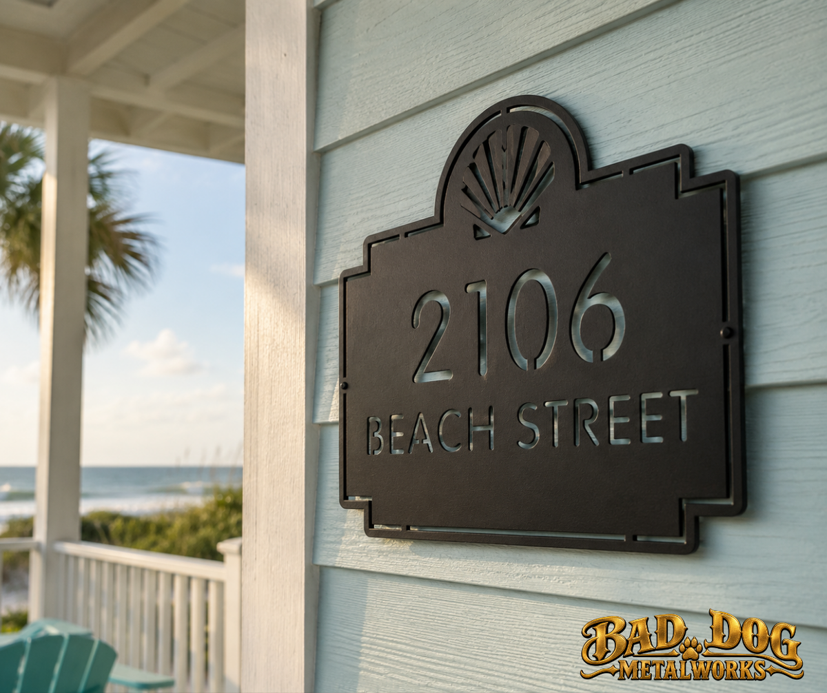 Seashell Address Plaque