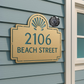 Seashell Address Plaque