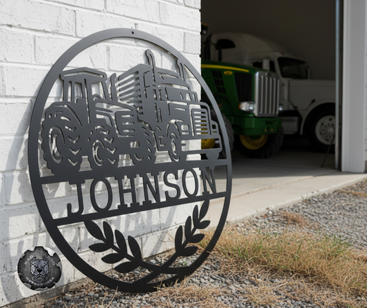 Semi Tractor Monogram