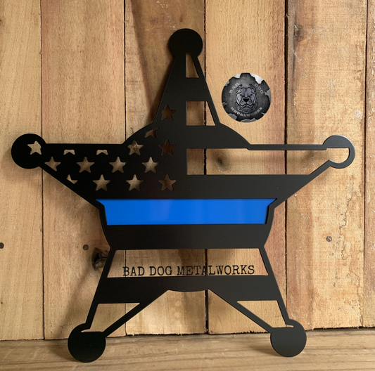 Sheriff Star Badge Flag
