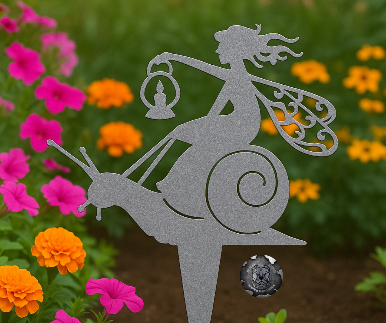 Snail Fairy Garden Stake