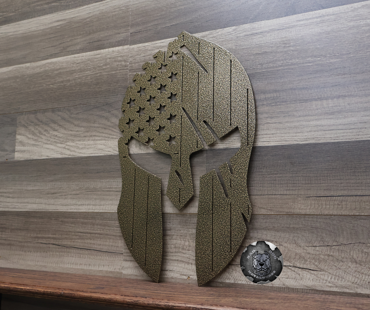 Patriotic Spartan Helmet