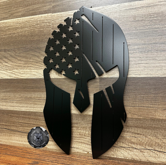 Patriotic Spartan Helmet