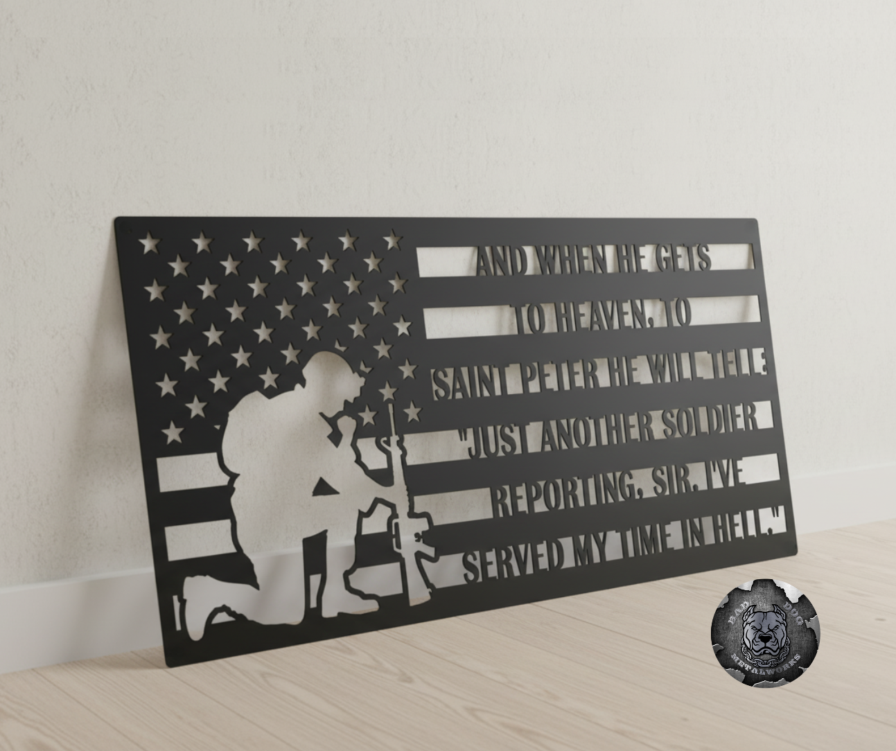 The Soldier's Poem American Flag