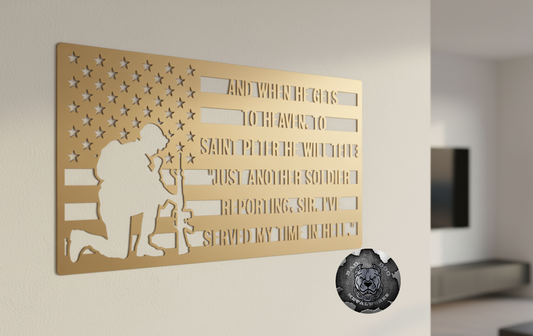 The Soldier's Poem American Flag