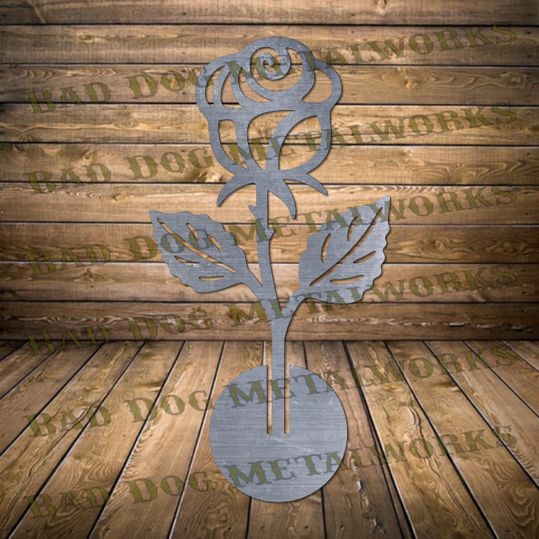 Free Standing Rose - Dxf and Svg