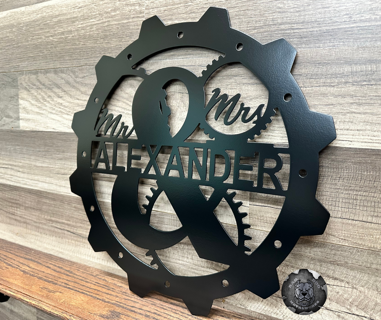 Mr. & Mrs. Steampunk Monogram