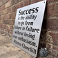 Success - Winston Churchill