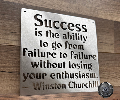 Success - Winston Churchill