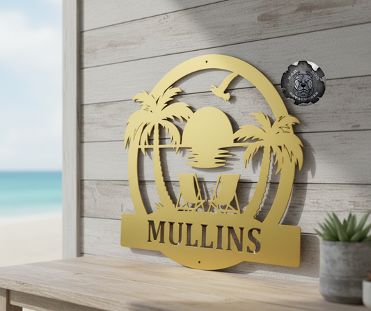 Sunset Beach Monogram