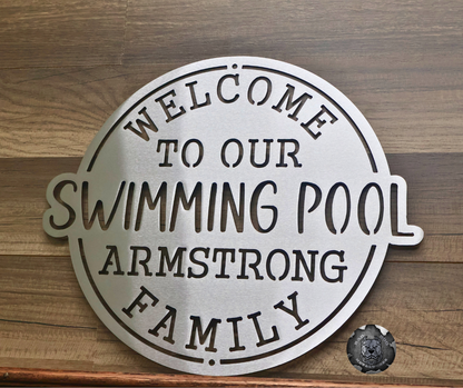 Welcome to Our Swimming Pool Monogram