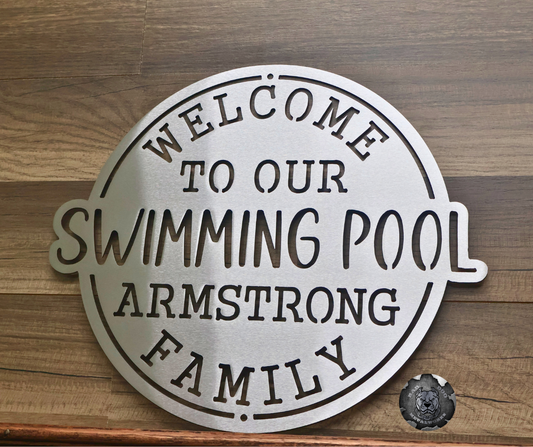 Welcome to Our Swimming Pool Monogram