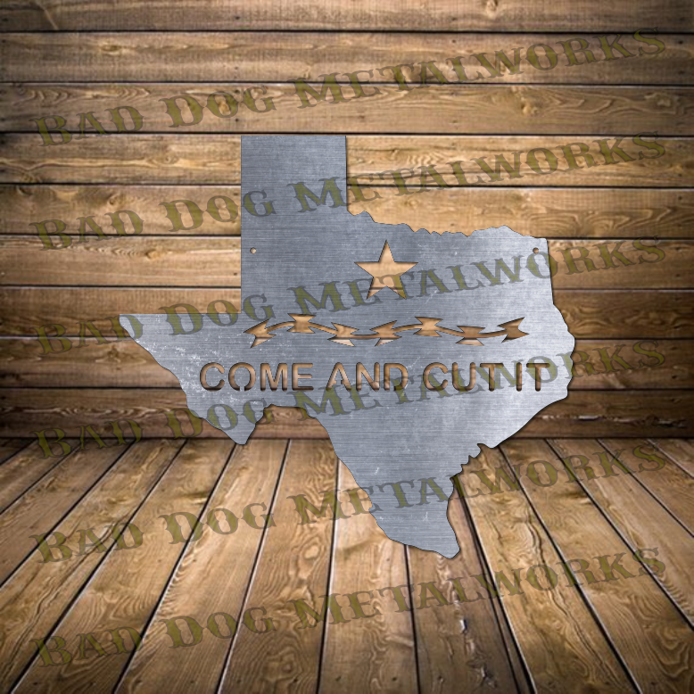 Come and Cut It Texas Outline - Dxf and Svg