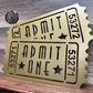 Admit One Retro Movie Ticket