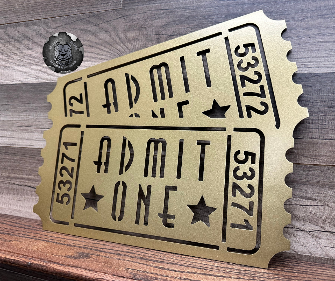 Admit One Retro Movie Ticket