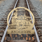 Steam Engine Train Monogram