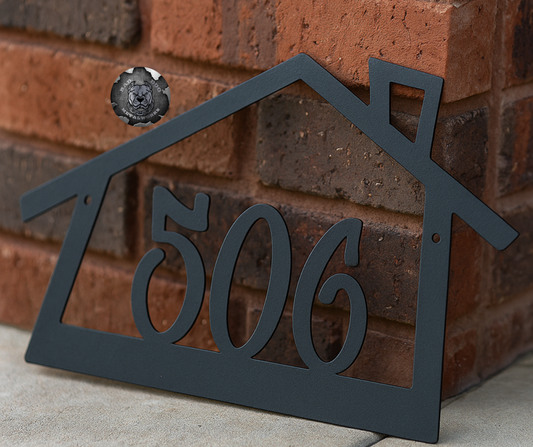 Trap House Address Plaque