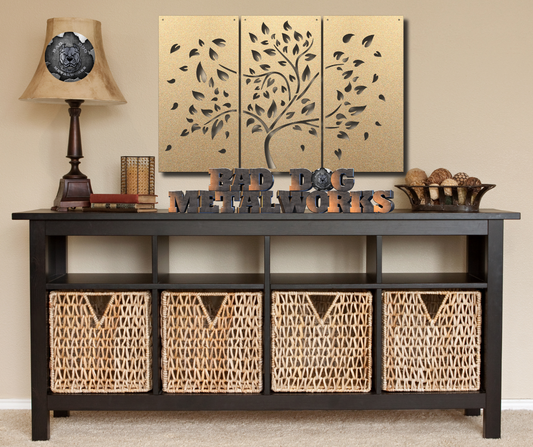 Three Tree Panel Art