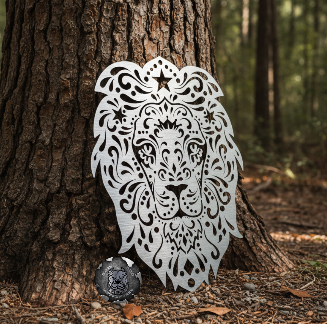 Tribal Lion Sugar Skull