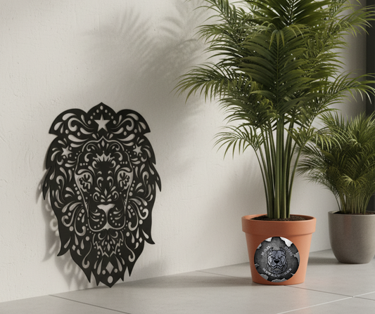 Tribal Lion Sugar Skull