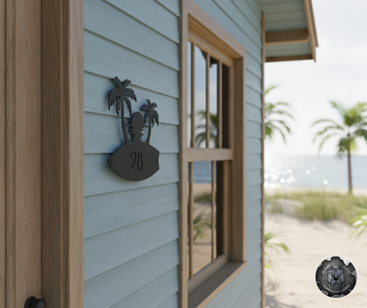 Tropical Address Plaque