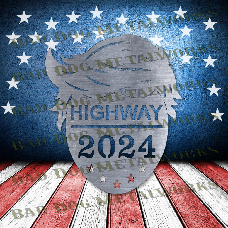 Trump Highway 2024 - Dxf and Svg