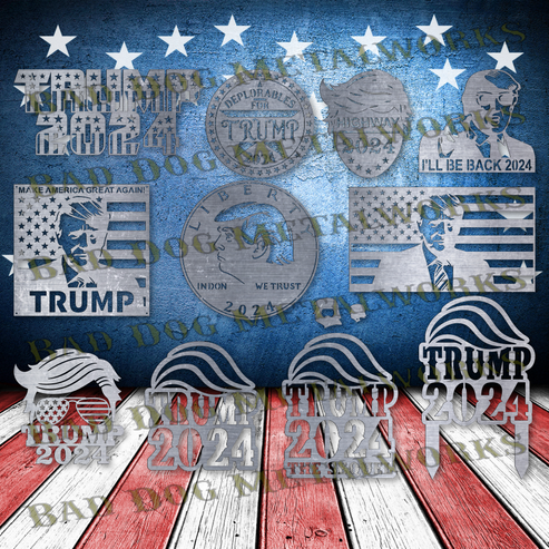 Trump Super Pack - Dxf and Svg Files – Bad Dog Metalworks
