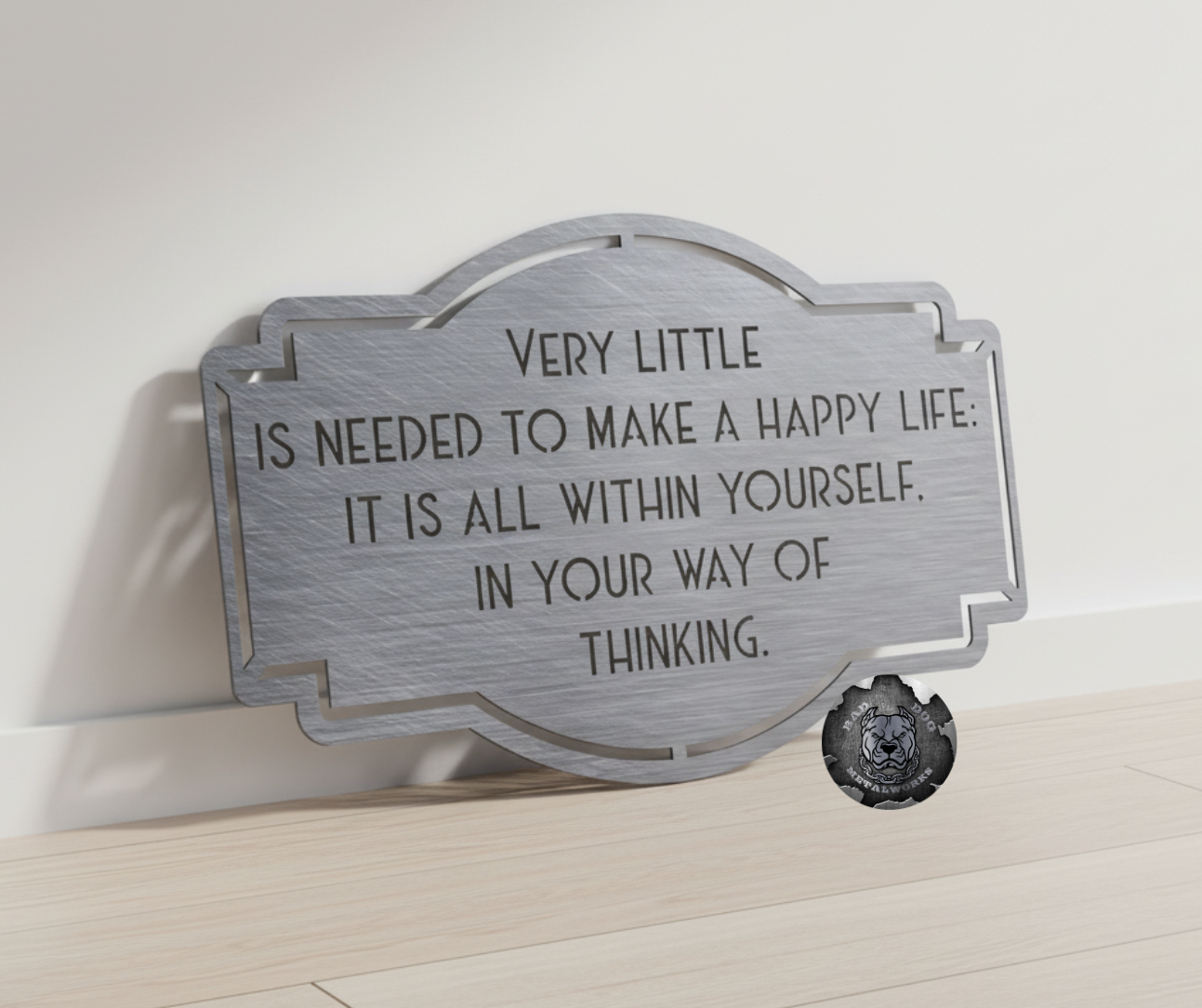 Very Little is Needed to Make a Happy Life