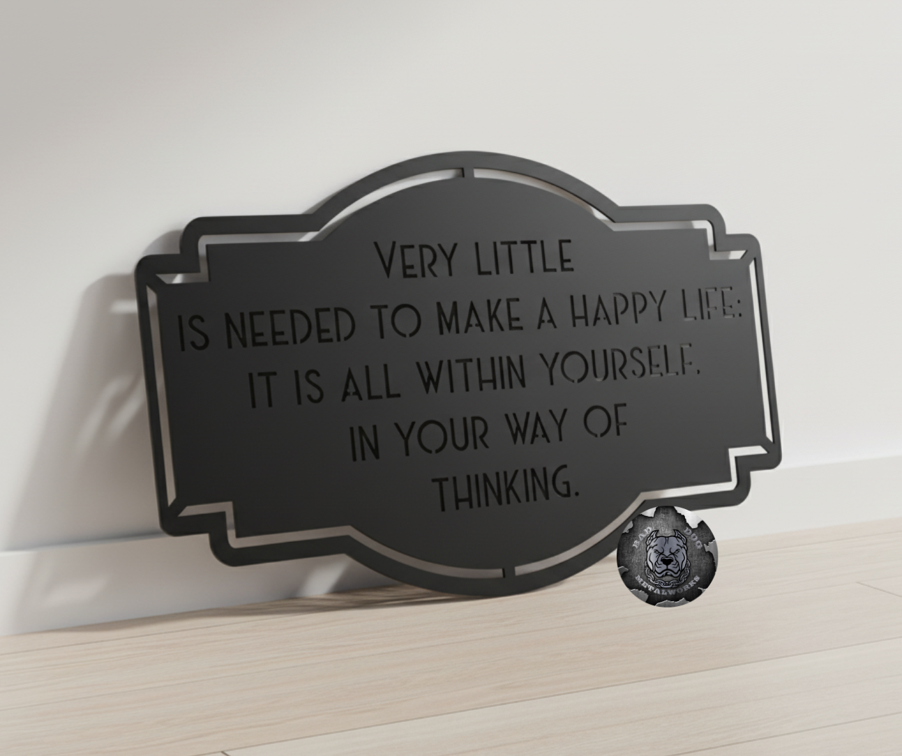 Very Little is Needed to Make a Happy Life