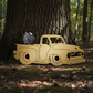 Vintage Ford Hot Rod Pickup Truck Metal Art