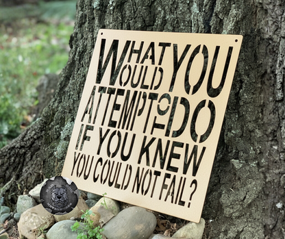 What Would You Attempt to Do If You Knew You Could Not Fail?
