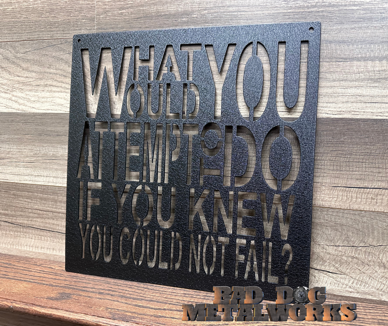 What Would You Attempt to Do If You Knew You Could Not Fail?
