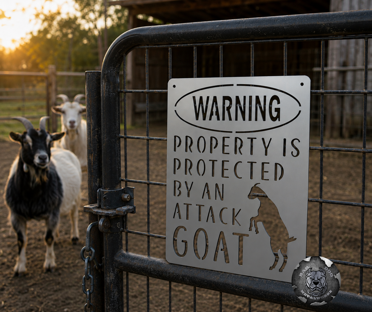 Warning: Property Is Protected by an Attack Goat