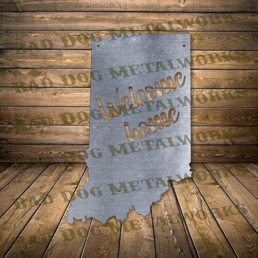 Indiana Welcome Home - Dxf and Svg