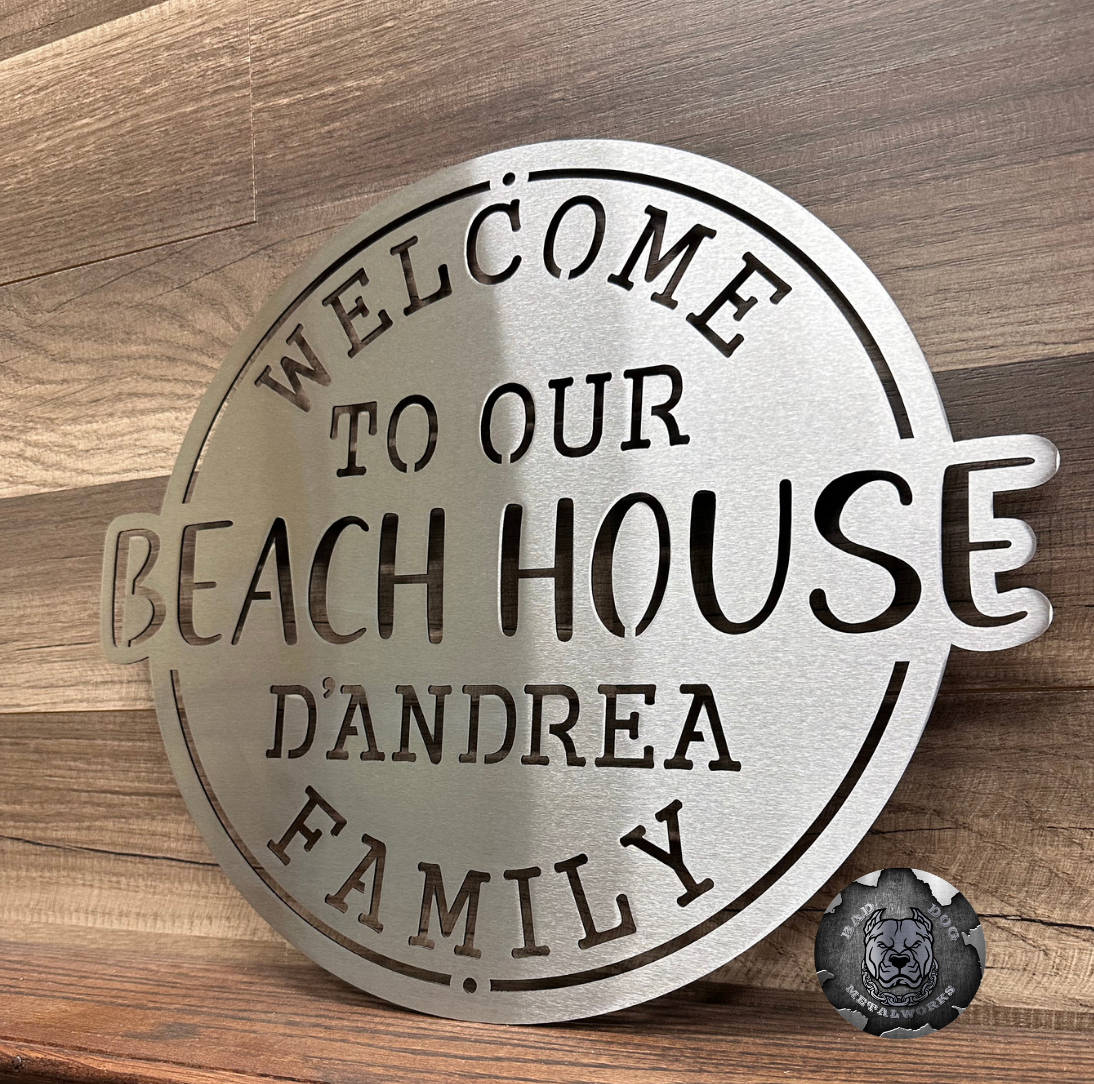 Welcome to Our Beach House Monogram