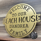 Welcome to Our Beach House Monogram