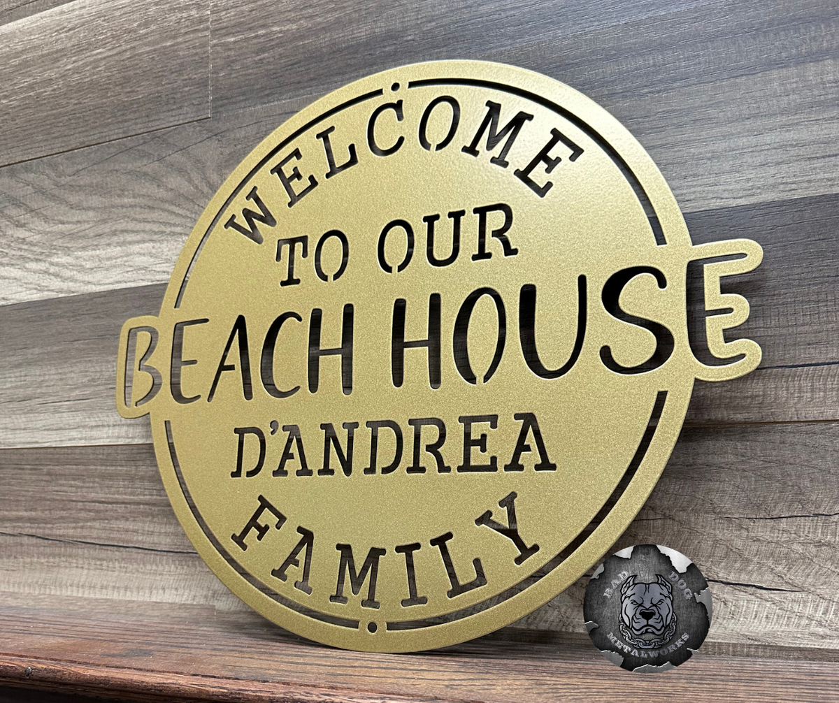 Welcome to Our Beach House Monogram