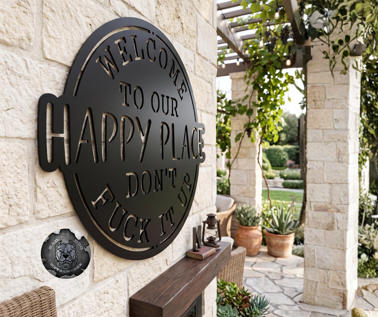 Welcome To Our Happy Place; Don't Fuck It Up