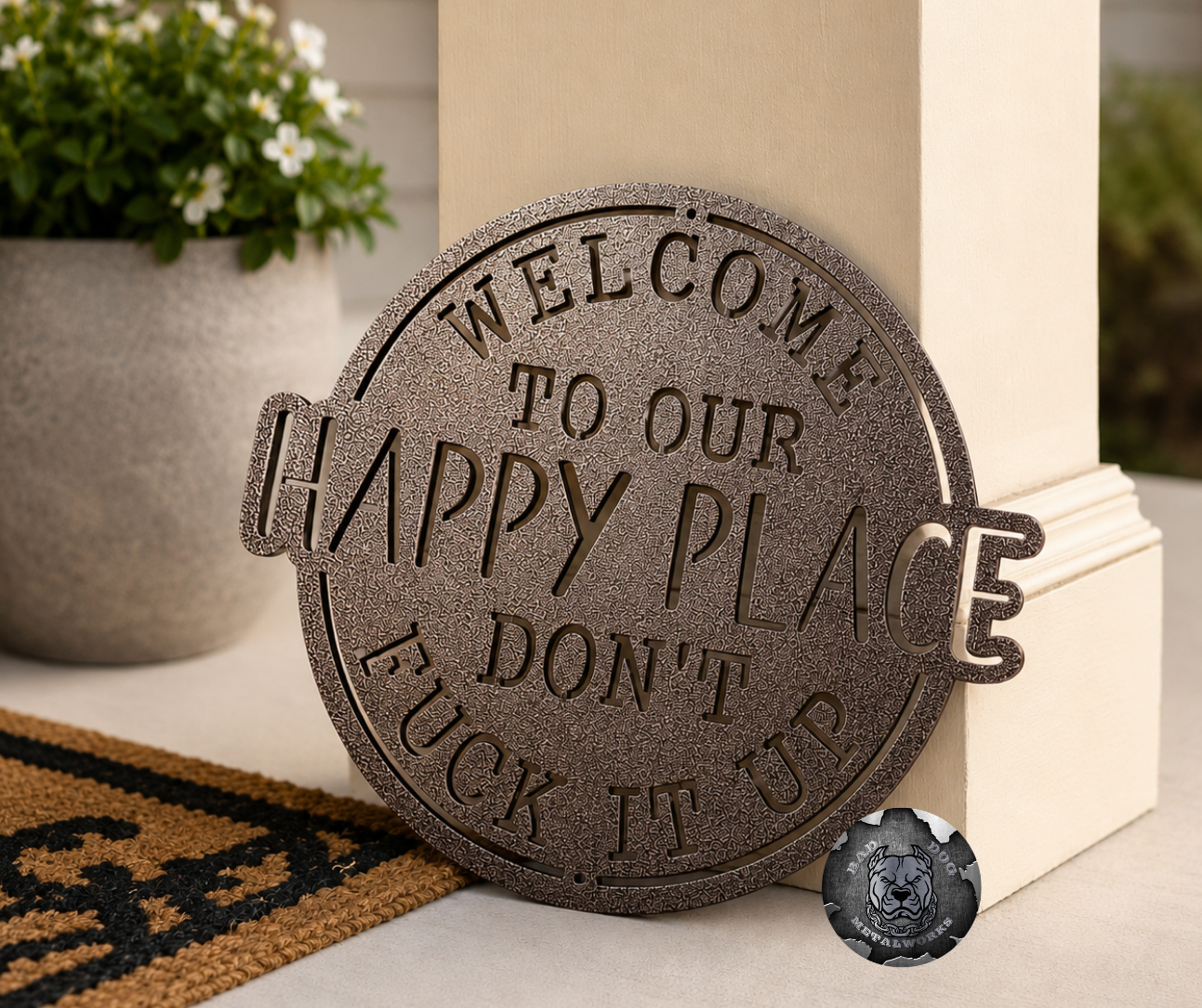 Welcome To Our Happy Place; Don't Fuck It Up
