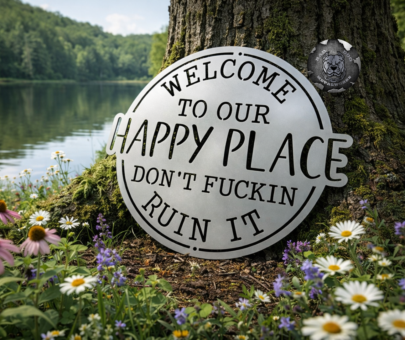 Welcome To Our Happy Place; Don't Fuckin Ruin It