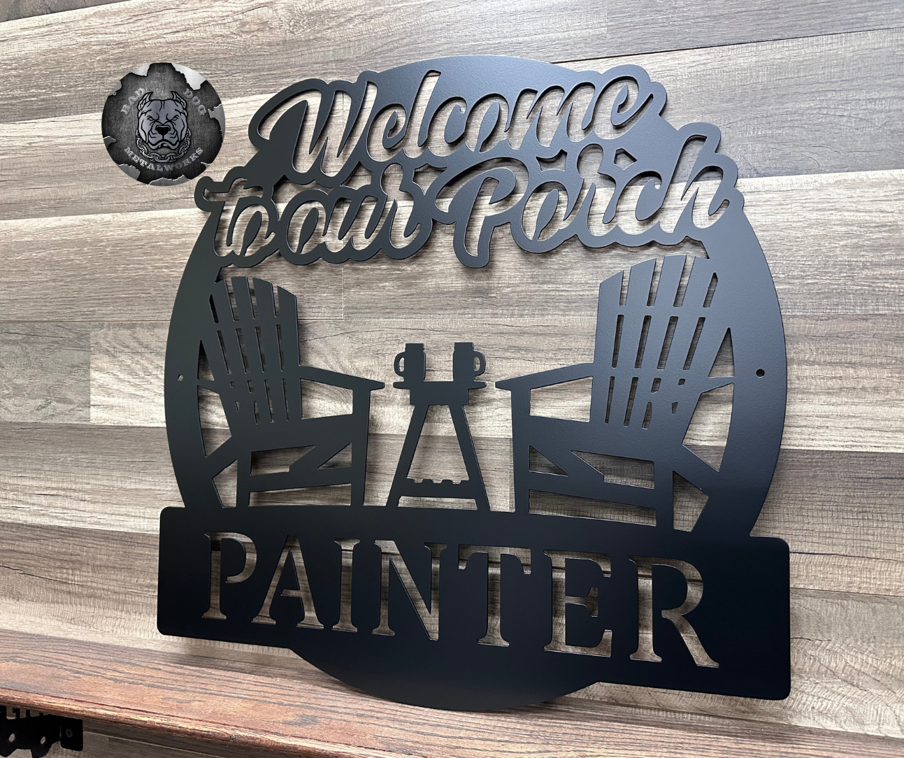 Welcome To Our Porch Monogram