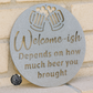 Welcome'ish Depends on How Much Beer You Brought