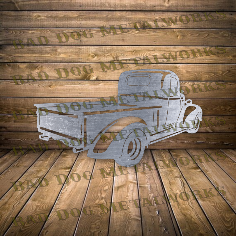 1940 Chevy Truck Rear View - Dxf and Svg