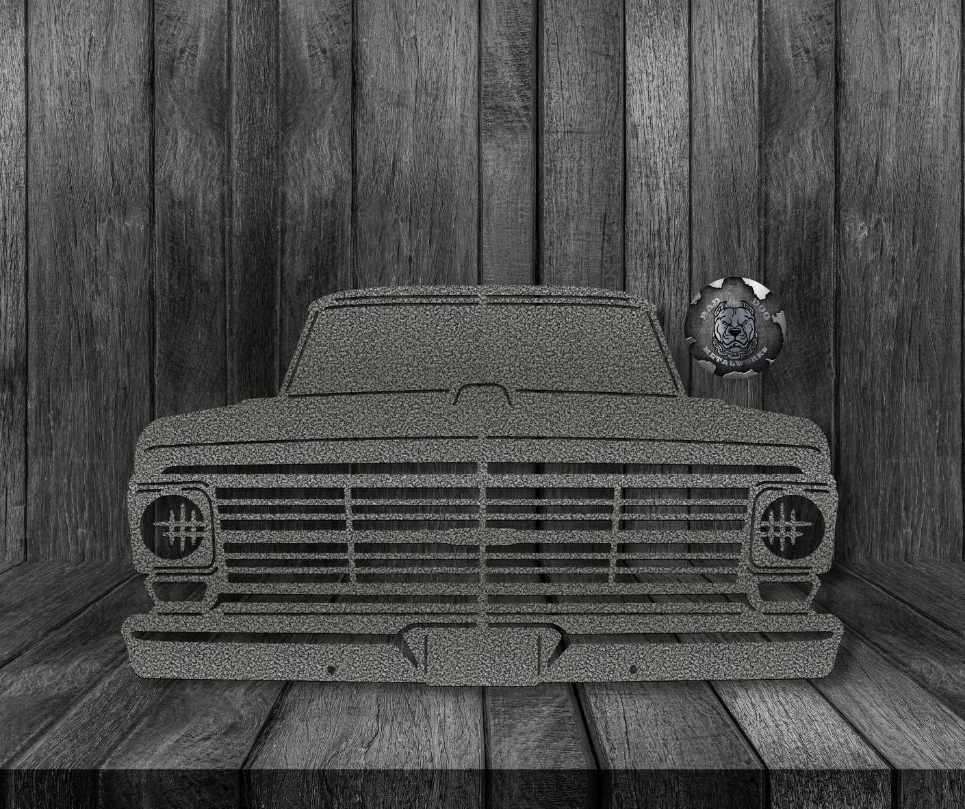 1969 Ford Pickup Truck Front End Metal Art