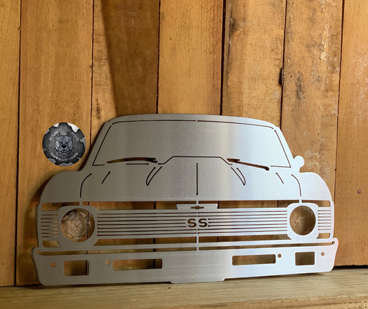 1969 Chevy Nova Front End Metal Art