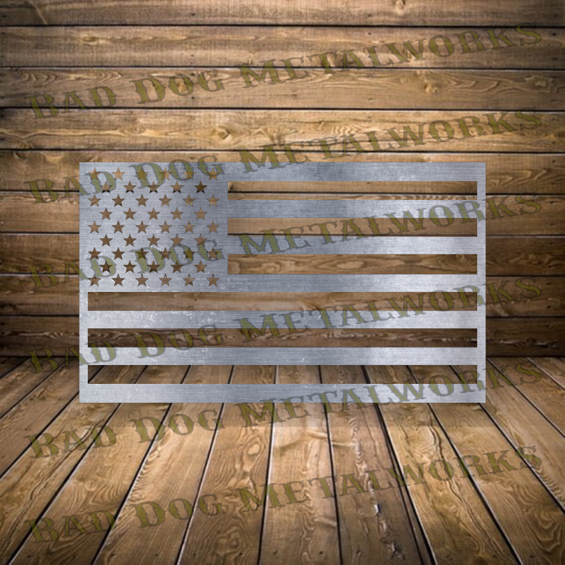 American Flag - Dxf and Svg