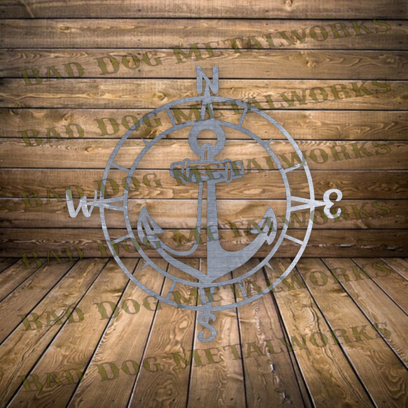 Anchor Compass - Dxf and Svg