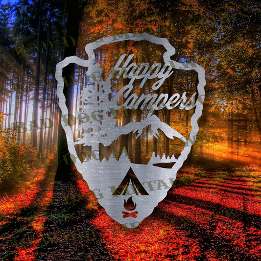 Happy Campers Arrowhead - Dxf and Svg